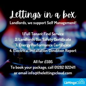 Lettings in a box offer including full tenant find service, landlords gas safety certificate, energy performance certificate and electrical installation condition report