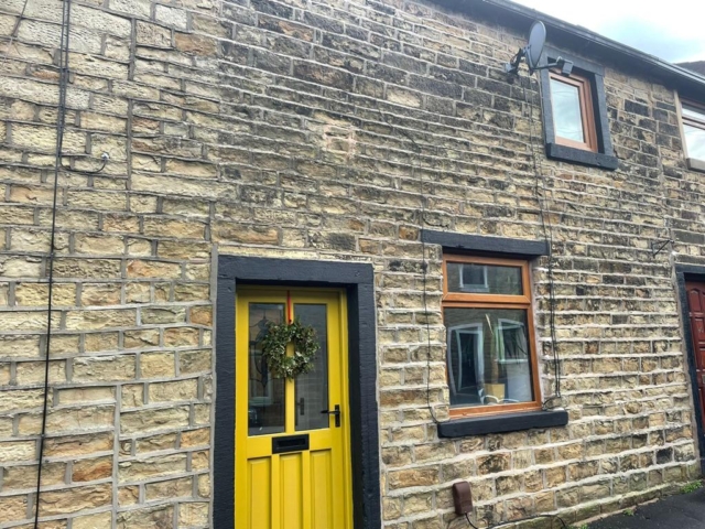 Front door of a 2 Bedroom Terrace House available to rent in Worsthorne, Burnley with The Lettings Cloud