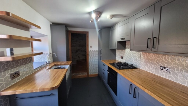 Kitchen of a 2 bedroom house located on Water Street in Worsthorne available for rent with The Lettings Cloud