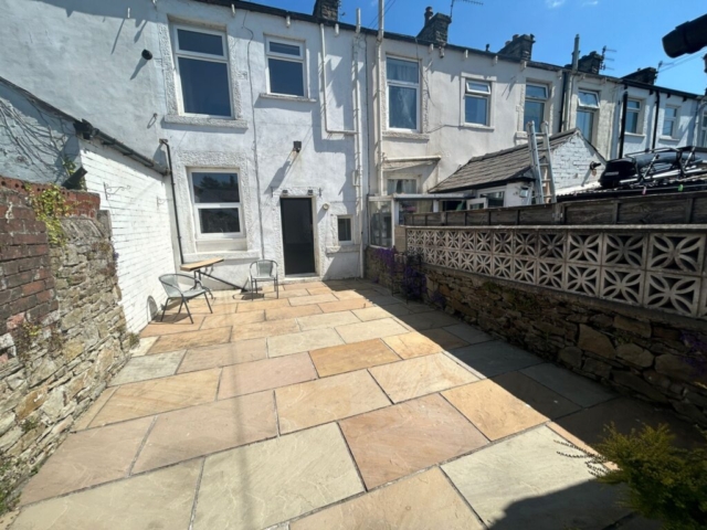 Garden of a 2 bedroom terrace located on Queens Street, Whalley, Lancashire available for rent with The Lettings Cloud