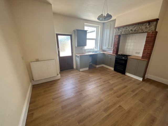 Kitchen of a 2 bedroom terrace located on Queens Street, Whalley, Lancashire available for rent with The Lettings Cloud