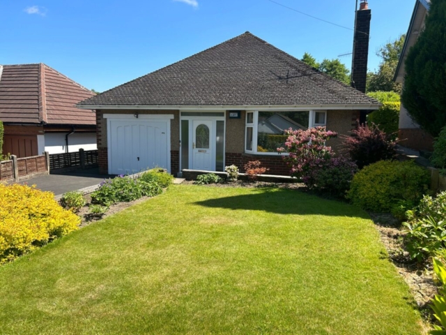 Front garden of a 3 bedroom bungalow available for rent located on Whalley Road in Langho with The Lettings Cloud