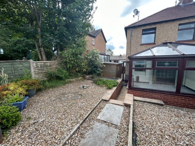 Garden of a three bedroom house on Sydney Avenue in Whalley, Lancashire available for rent with The Lettings Cloud