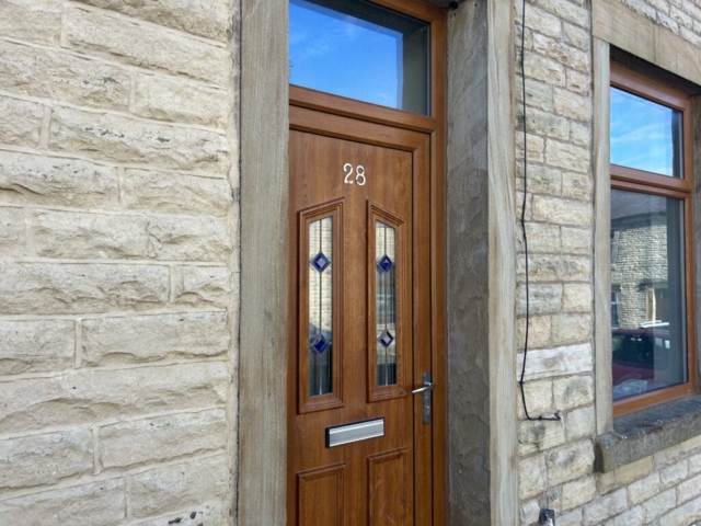 Front of a two bedroom terrace house located on Palace Street, Burnley available to rent with The Lettings Cloud