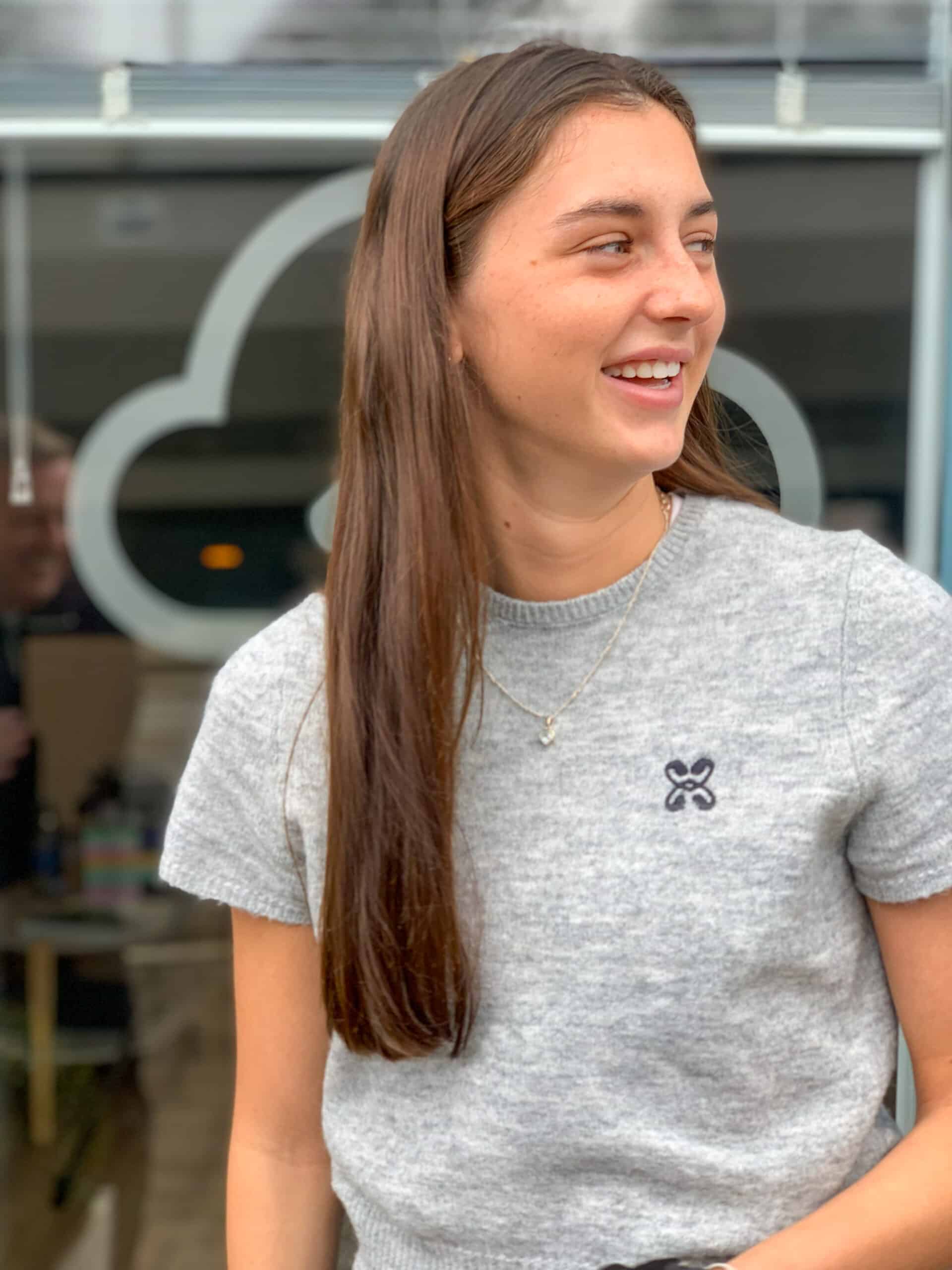 emily raine outside the lettings cloud office